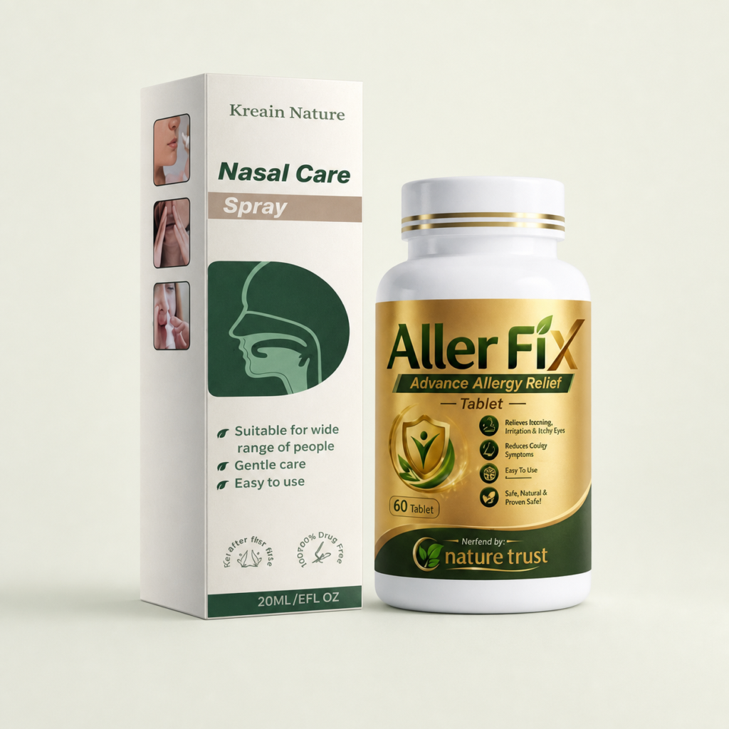 Allergic Rhinitis Relief Combo with Aller Fix and Nasal Care Spray